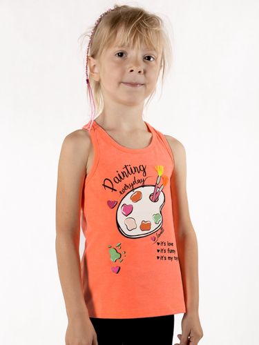 Podkoszulka dziewczęca bokserka bawełniana z aplikacją 3D 134-140 YOCLUB na Arena.pl