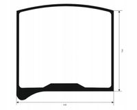 Szyba tylna - tył JCB 8025ZTS 8026CTS 8030ZTS 8035ZTS 827/80409 od 2006r