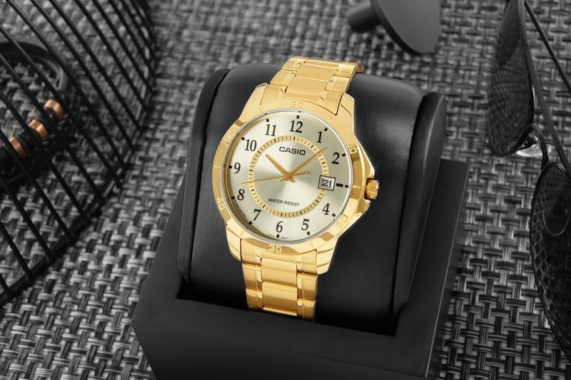 zegarek męski casio mtp-v004g-9budf + box zdjęcie 5