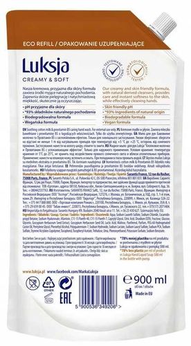 luksja kremowe mydło w płynie mleczko bawełniane i prowitamina b5 900 ml na Arena.pl