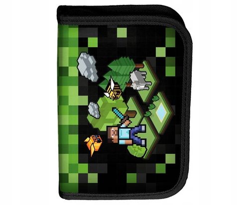 ZESTAW 5 EL. PLECAK SZKOLNY MINECRAFT PIKSELE PIXEL GAME PLECAK MINECRAFT na Arena.pl