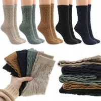 5x NATURALNE WEŁNIANE skarpetki damskie CIEPŁE SKARPETY JAKOŚĆ
