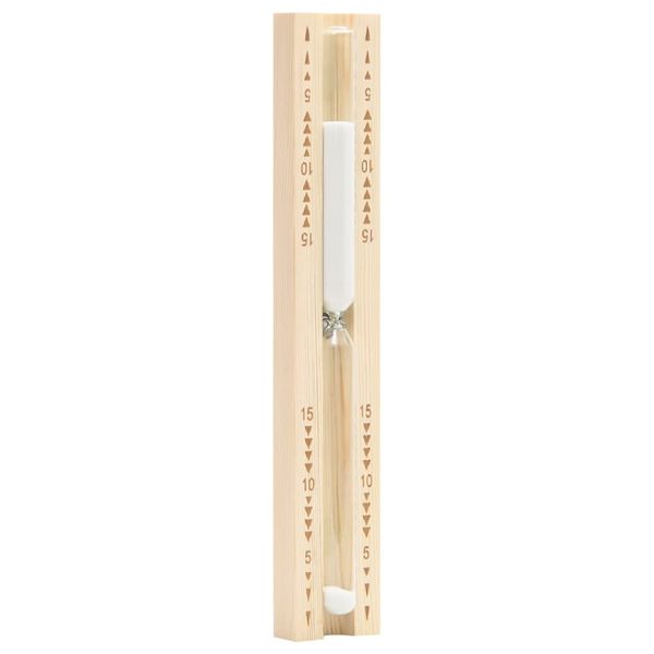 Klepsydra do sauny, 15-minutowa, lite drewno sosnowe zdjęcie 1