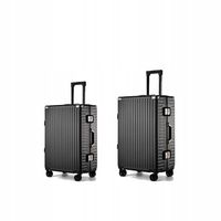 WALIZKA PODRÓŻNA NA KÓŁKACH ZESTAW MOCNA ALUMINIOWA RAMKA TWARDA BAGAŻ S XL