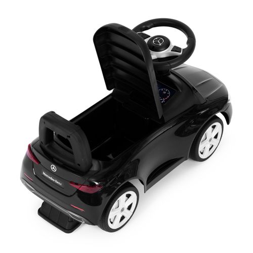 Jeździk autko Mercedes C CLASS interaktywna kierownica dźwięki czarny na Arena.pl