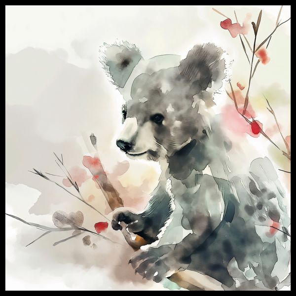 Plakat 80x80cm Akwarelowa Koala zdjęcie 2