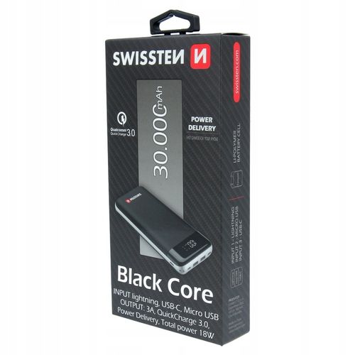 SWISSTEN Powerbank 30000 mAh Quick Charge 3.0 LCD na Arena.pl