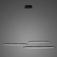 Lampa wisząca Ledowe Okręgi No.3 CO3 80cm 3K czarna
