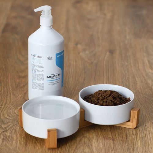 OLEJ SZKOCKI Z ŁOSOSIA DLA PSA I KOTA Salmon Oil Omega 3 Omega 6 1000 ml na Arena.pl