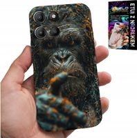 ETUI DO MOTOROLA MOTO G15 - MAŁPA, MAŁPKA, GORYL, ZWIERZĘTA + SZKŁO