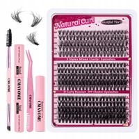 300 SZT ZESTAW DO SAMODZIELNEGO PRZEDŁUŻANIA Rzęsy D CURL CLUSTER LASHES IN
