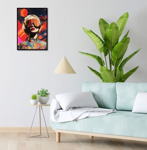 Plakat 40x55cm Retrofuturystyczna Muza na Arena.pl