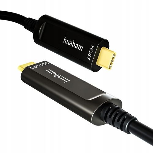 Kabel światłowodowy Huaham USB C do USB C USB 3.1, 10 Gb/s, do 50 stóp 15m na Arena.pl