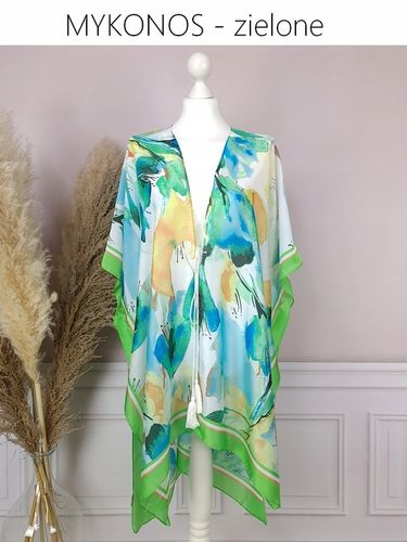 JEDWABNE PAREO CHUSTA TUNIKA PLAŻOWA BOHO KOLORY na Arena.pl