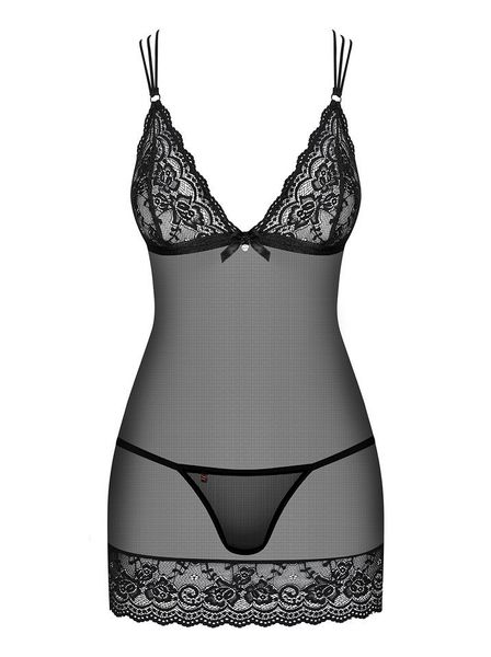 Koszulka i Stringi - Obsessive 854-CHE-1 S/M zdjęcie 3