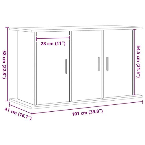 Szafka pod akwarium, dąb artisan, 101x41x58 cm na Arena.pl