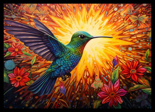 Plakat 42x29,7cm Koliber Barw na Arena.pl