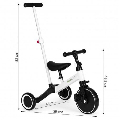 ROWER TRÓJKOŁOWY BIEGOWY ECOTOYS 2W1 EVA DLA DZIECI 3+ METAL na Arena.pl