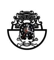 Zegar ścienny z płyty winylowej 309.13 Trupia czaszka