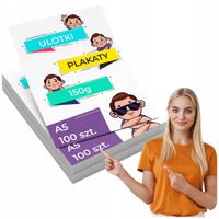 ULOTKI A5 DWUSTRONNE 150g FULL KOLOR 100sztuk TWÓJ WZÓR