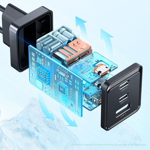 MCDODO GaN 5 PRO SZYBKA ŁADOWARKA USB-C USB-A 65W zdjęcie 16