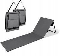 Składany Leżak Mata Plażowa z Oparciem Torba 2w1