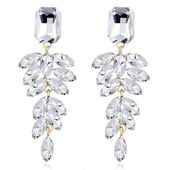 Kolczyki srebrne cyrkonie wiszące kryształki błyszczące lśniące KOKONET 3-0379