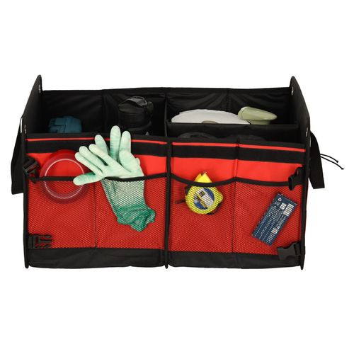 Organizer Do Bagażnika Duża Torba Do Samochodu Czarny Czerwony na Arena.pl