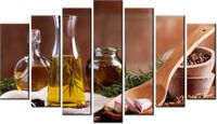 80CM 140CM OBRAZ 7 ELEM AROMATYCZNA OLIWA OLIWEK ŚCIENNY
