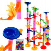 TOR KULKOWY ZJEŻDŻALNIA 3D KULODROM XXL ZESTAW + 30 KULEK KULKI 105 El