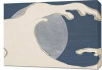 Obraz 70x50cm Waves and Sun, Sekka Japoński Vintage do Salonu