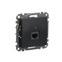 Sedna Design Gniazdo pojedyncze komputerowe RJ45 kat 5e czarny SDD114451