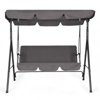 HUŚTAWKA OGRODOWA MULTIGARDEN 3-OSOBOWA STAL REGULOWANY DASZEK