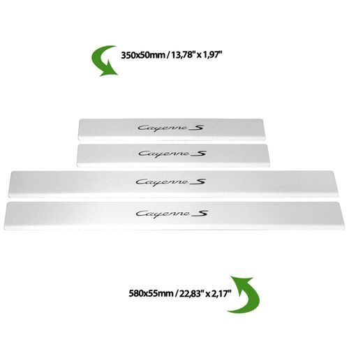 Listwa progowa PORSCHE CAYENNE 9Y0 CAYENNE S Stal nierdzewna 304 mat z czar na Arena.pl