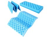 Mata do siedzenia składana karimata turystyczna niebieska jasna