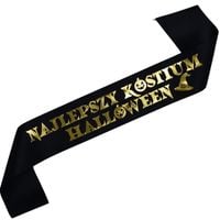 Szarfa Najlepszy Kostium Halloween - złoty nadruk