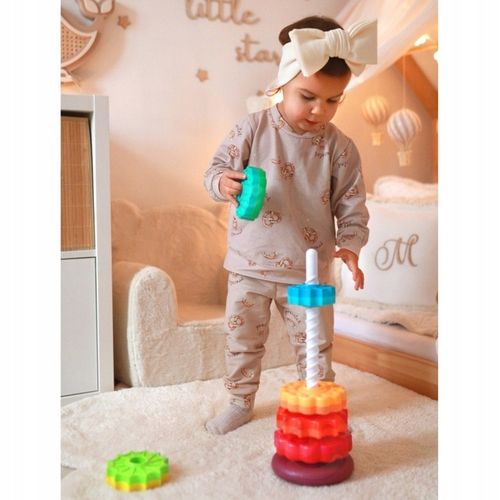 Edukacyjna Piramidka Zakręcona Wieża WOOPIE BABY na Arena.pl
