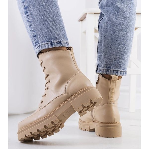 Beżowe traperki r.41 zdjęcie 3