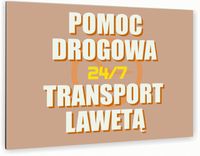 nadruk UV TABLICZKA reklamowa aluminiowa szyld POMOC DROGOWA dibond 40x30