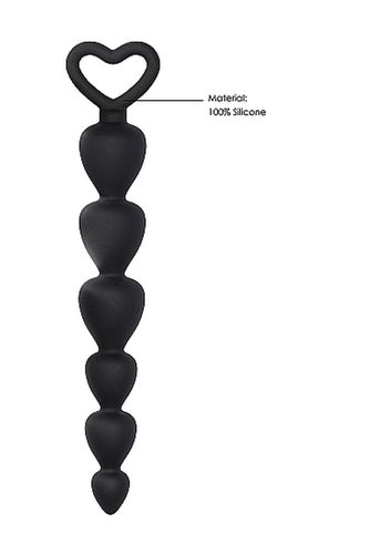 Silicone Anal Beads - Black na Arena.pl