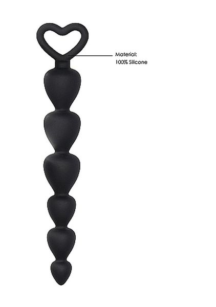 Silicone Anal Beads - Black zdjęcie 5
