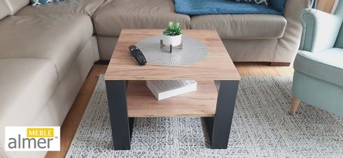Ława Stolik K6 w stylu loft 60x60x45 na Arena.pl
