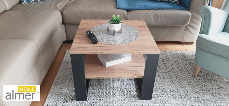 Ława Stolik K6 w stylu loft 60x60x45 zdjęcie 6