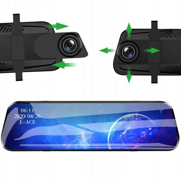 KAMERA DO SAMOCHODU 2w1 PRZÓD TYŁ REJESTRATOR JAZDY W LUSTERKU WIDEO FULLHD zdjęcie 12