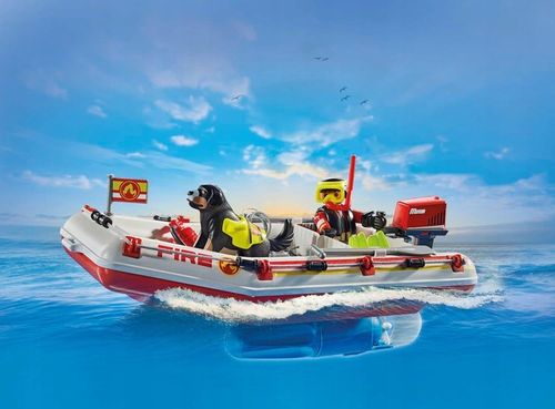 PLAYMOBIL ACT!ON HEROES 71464 ŁÓDŹ STRAŻY POŻARNEJ ZE SKUTEREM WODNYM na Arena.pl