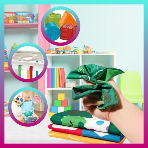 Zestaw Zabawek Sensorycznych Montessori 6w1 dla dziecka 6-12 msc 34 element na Arena.pl