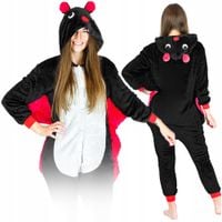 Piżama damska męska kigurumi ciepła nietoperz strój przebranie karnawał L