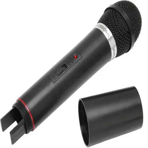 Zestaw karaoke 2x mikrofon bezprzewodowy + stacja bazowa na Arena.pl