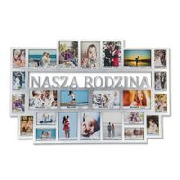 Multirama ramka na zdjęcia z napisem  Nasza Rodzina 24 zdjęć 15x21 i 10x15