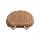 Deska Sedesowa Wolnoopadająca MDF Drewniana Uniwersalna Wytrzymała Klapa